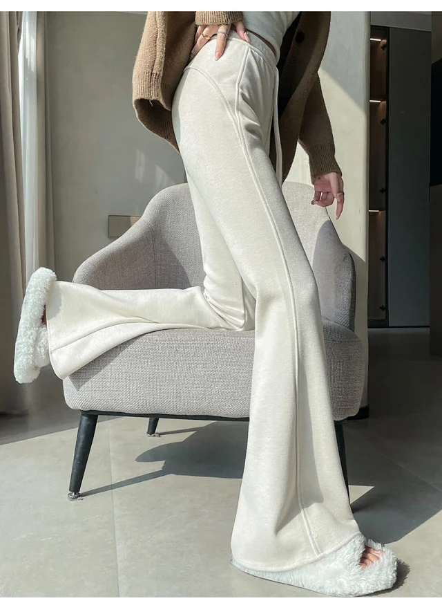 2025 Women's High-waist Slim Flared Trousers Detail