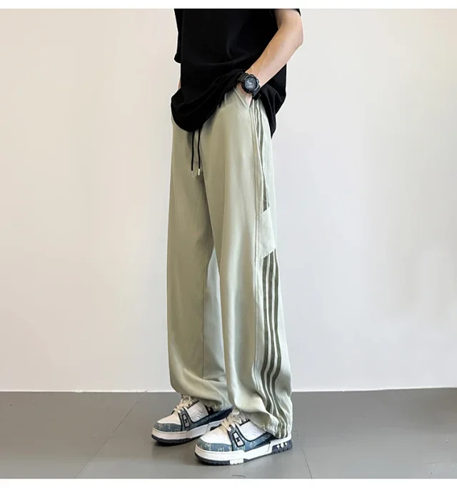 Men's 2025 Summer Straight Casual Pants Detail