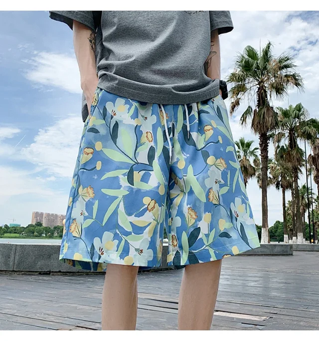 Men's Beach Shorts Swim Trunks Detail