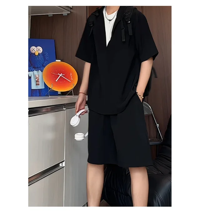 Men's Summer Ice Silk 2-in-1 Set Detail