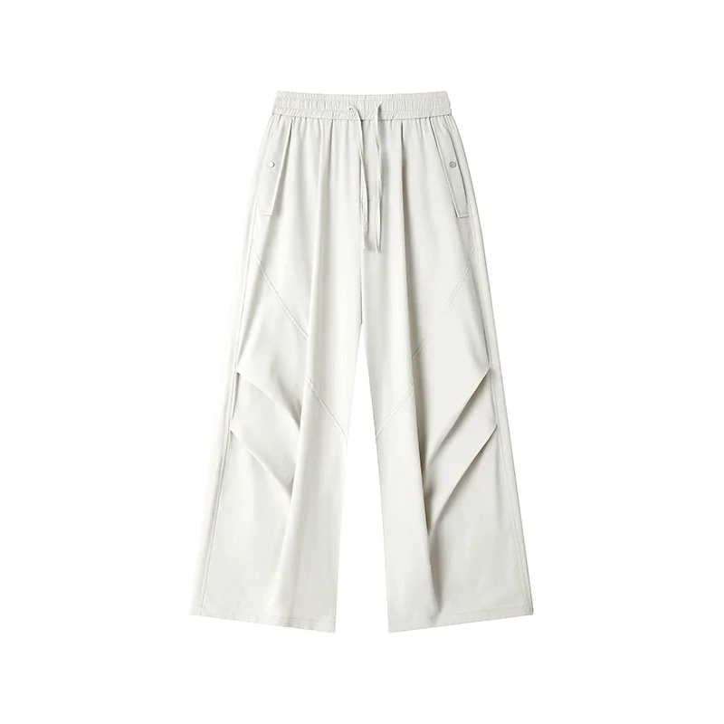 Men's High Street Pleated Straight Pants