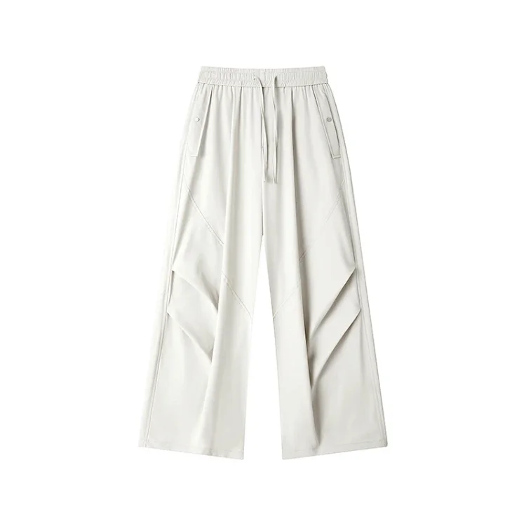 Men's High Street Pleated Straight Pants