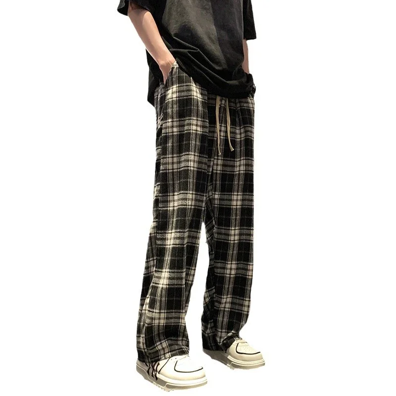 Men's Spring Retro Loose Wide-Leg Pants