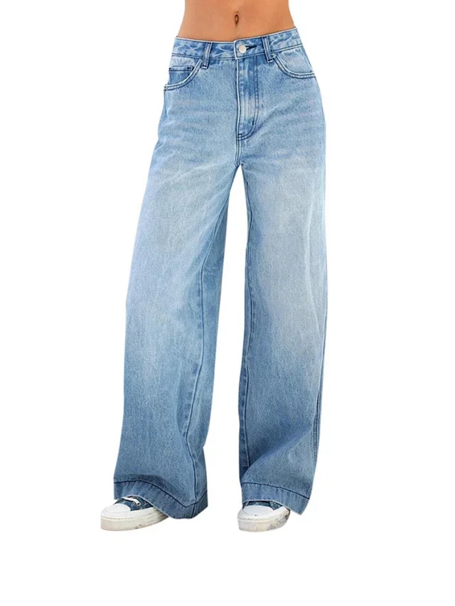 Women's Loose Wide-Leg Jeans (Factory Direct) Detail