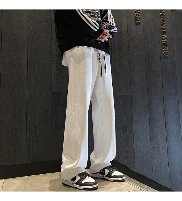 Men's Retro Oversize Wide-Leg Pants Detail