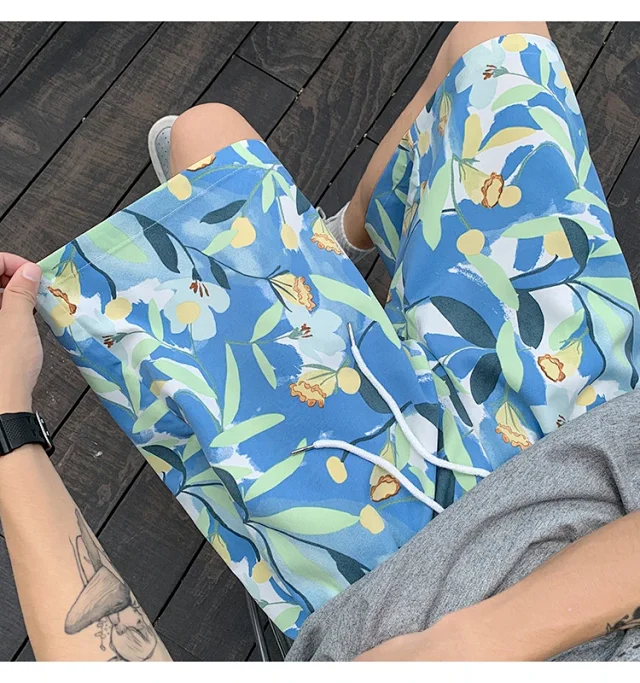 Men's Beach Shorts Swim Trunks Detail