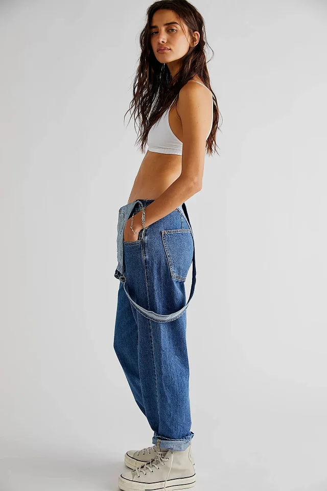 Casual Loose Denim Overalls for Women Detail