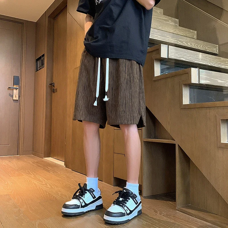 Men's Summer Textured Beach Shorts
