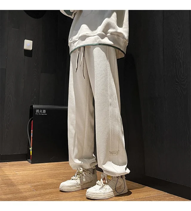 Men's Retro Oversize Wide-Leg Pants Detail