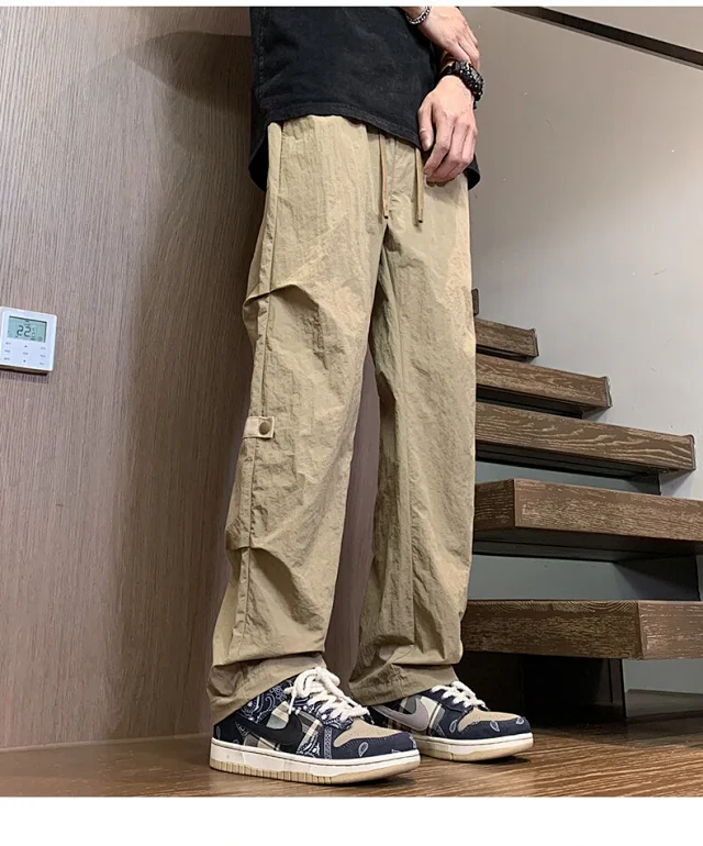 Men's Summer Retro Work Pants Detail