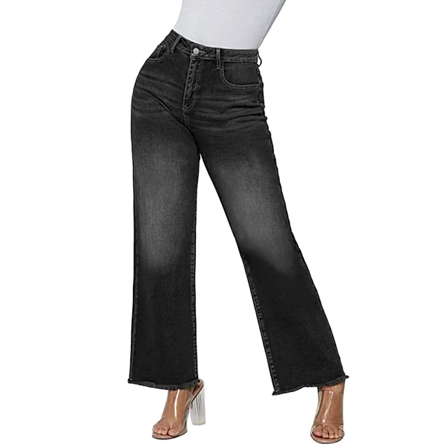 Retro Loose Cat's Whisker Denim 9/10 Pants Detail