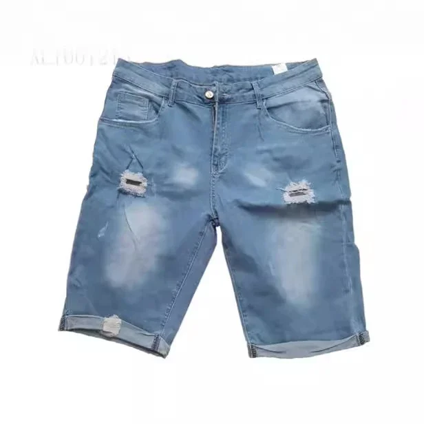 Elastic Ripped Jeans for EU/US