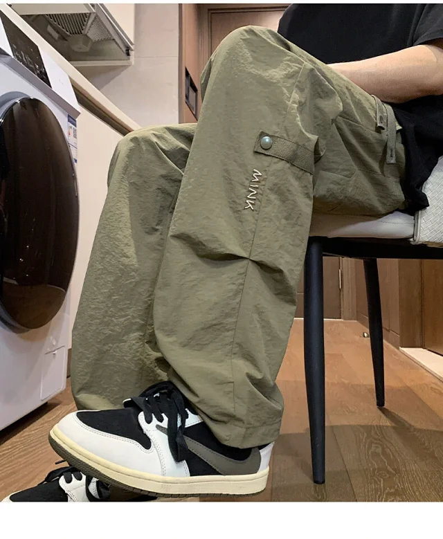 Men's Summer Retro Work Pants Detail