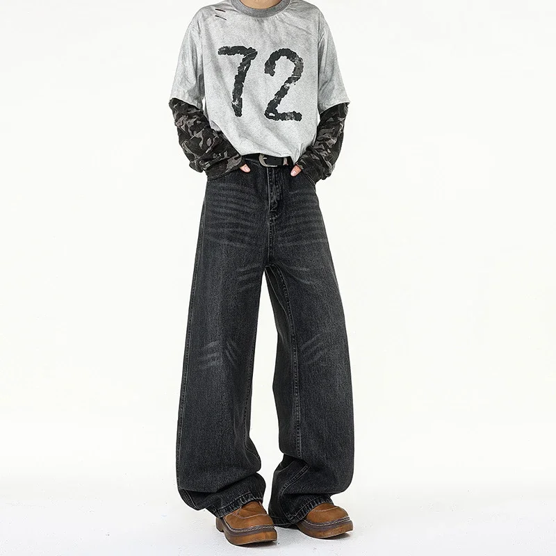 Men's Retro Long Jeans