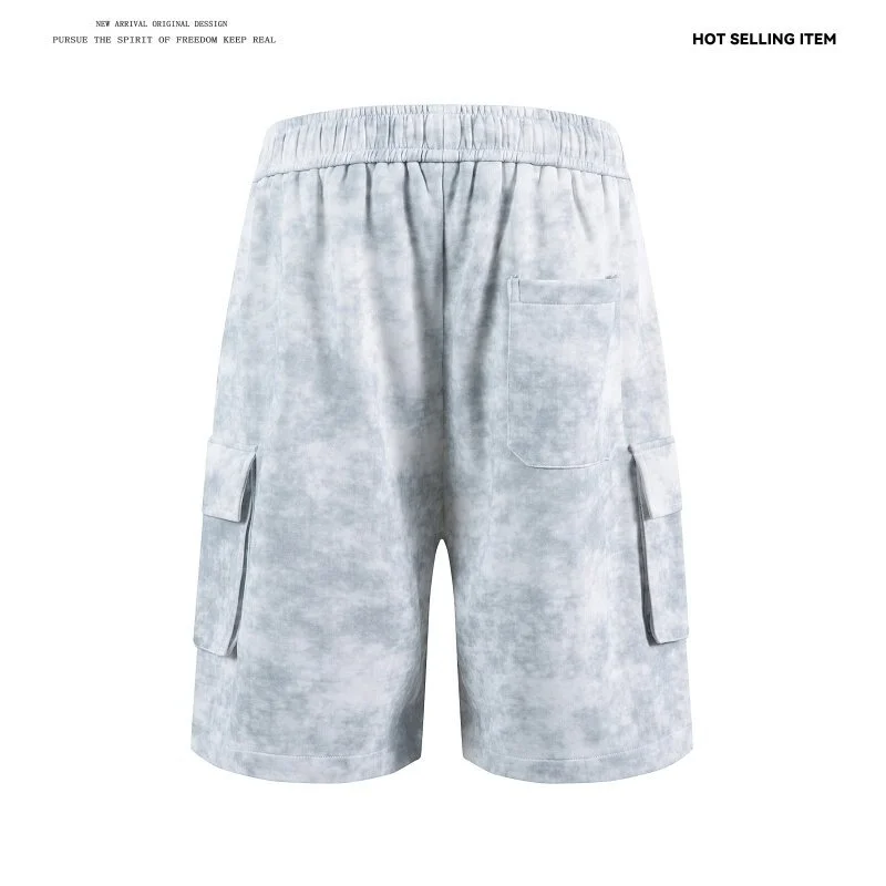 2025 Summer Tie - Dye Cargo Shorts