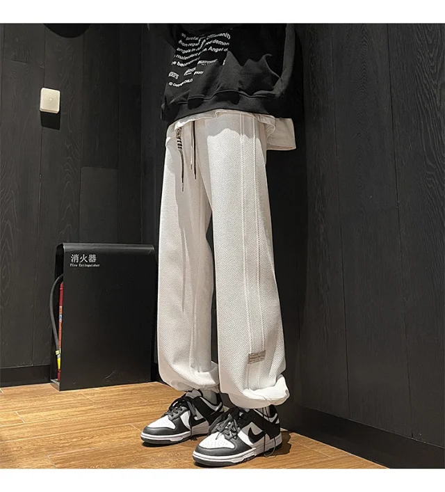 Men's Retro Oversize Wide-Leg Pants Detail