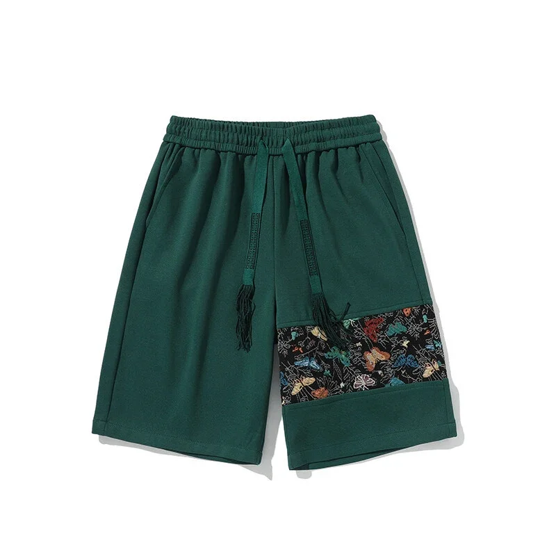 Men's Chinese Style Embroidery Sports Shorts
