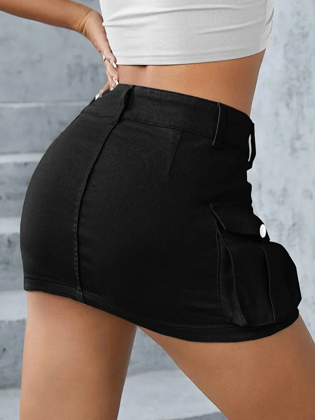 Autumn New Street Mini Skirt Detail