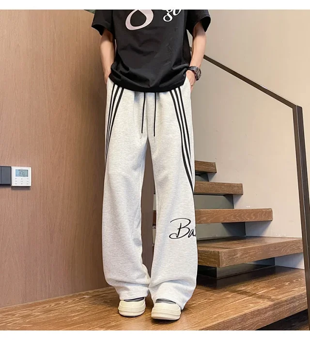 2025 Men's Oversize Wide-Leg Pants Detail