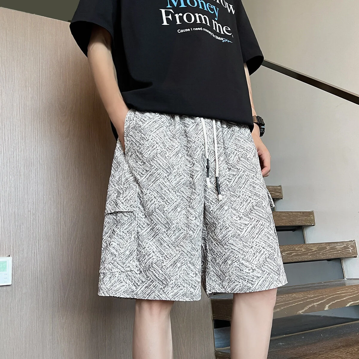 Tie-Dye Sporty Shorts for Men