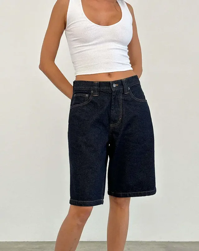 AliExpress Loose Non - Stretch Retro Denim Capris for Women Detail