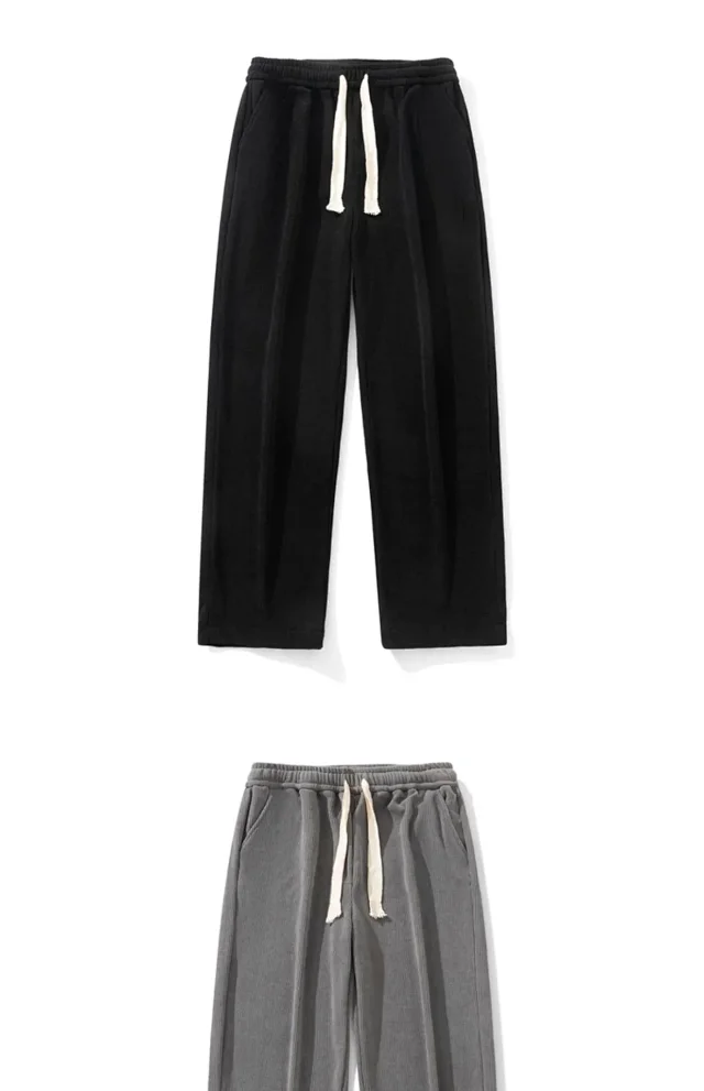 Men's Corduroy Soft Fleece-Lined Sweatpants Detail