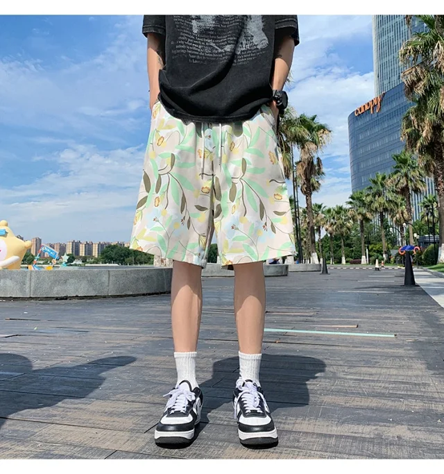 Men's Beach Shorts Swim Trunks Detail