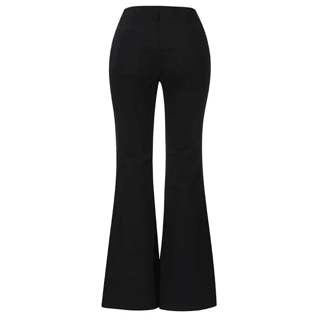 Elastic Flared Jeans for Women (Wish/Amazon) Detail