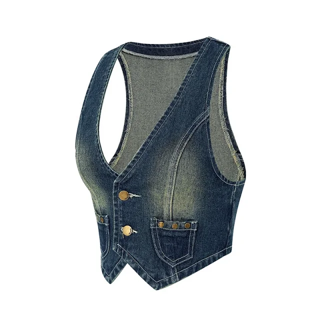 Vintage Denim Vest for Women (EU/US) Detail