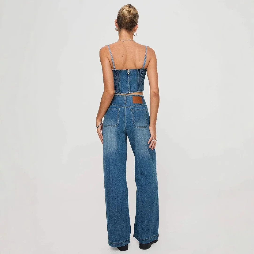 Euro - Amer Retro Wide - Leg Jeans