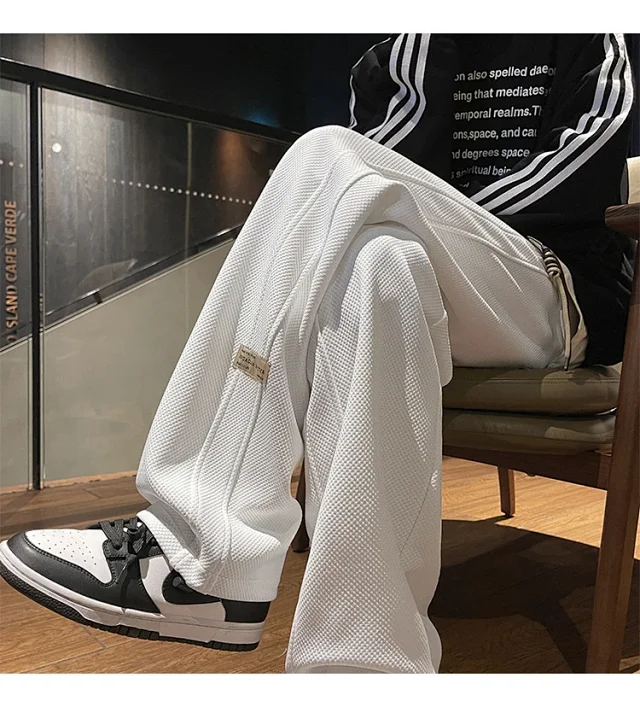 Men's Retro Oversize Wide-Leg Pants Detail