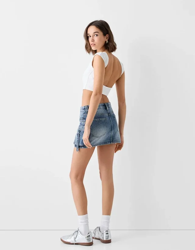 Spicy Girl Denim Skirt Detail