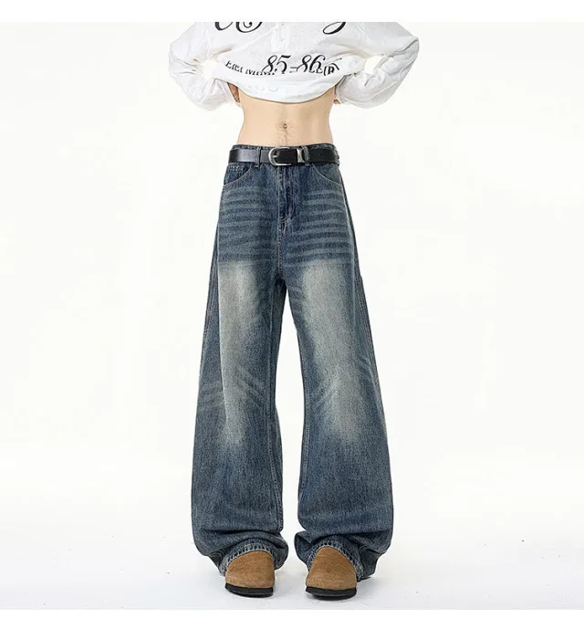 Men's Retro Long Jeans Detail