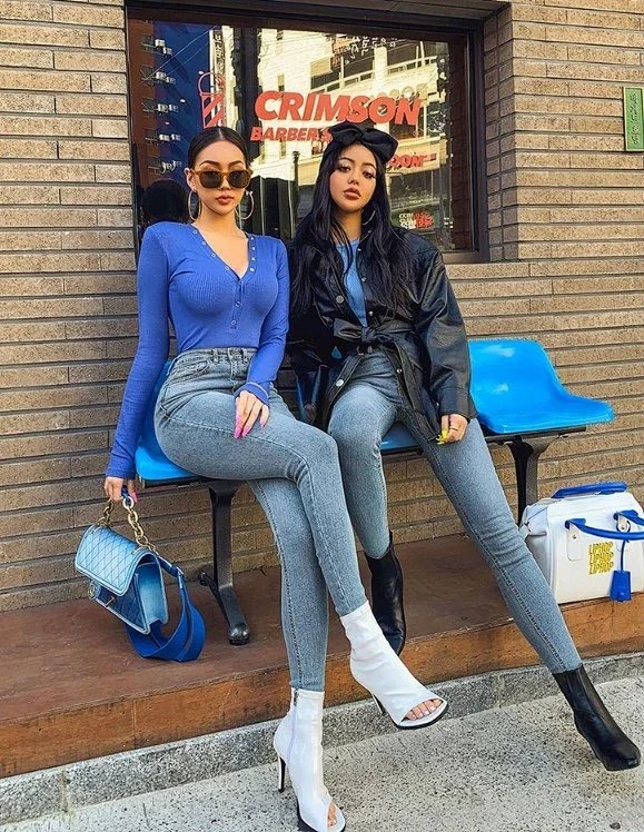 Eaby High-waist Stretch Skinny Jeans for Women Detail