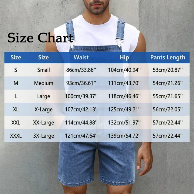2025 Spring/Summer Men's Euro Luxury Denim Shortalls Detail