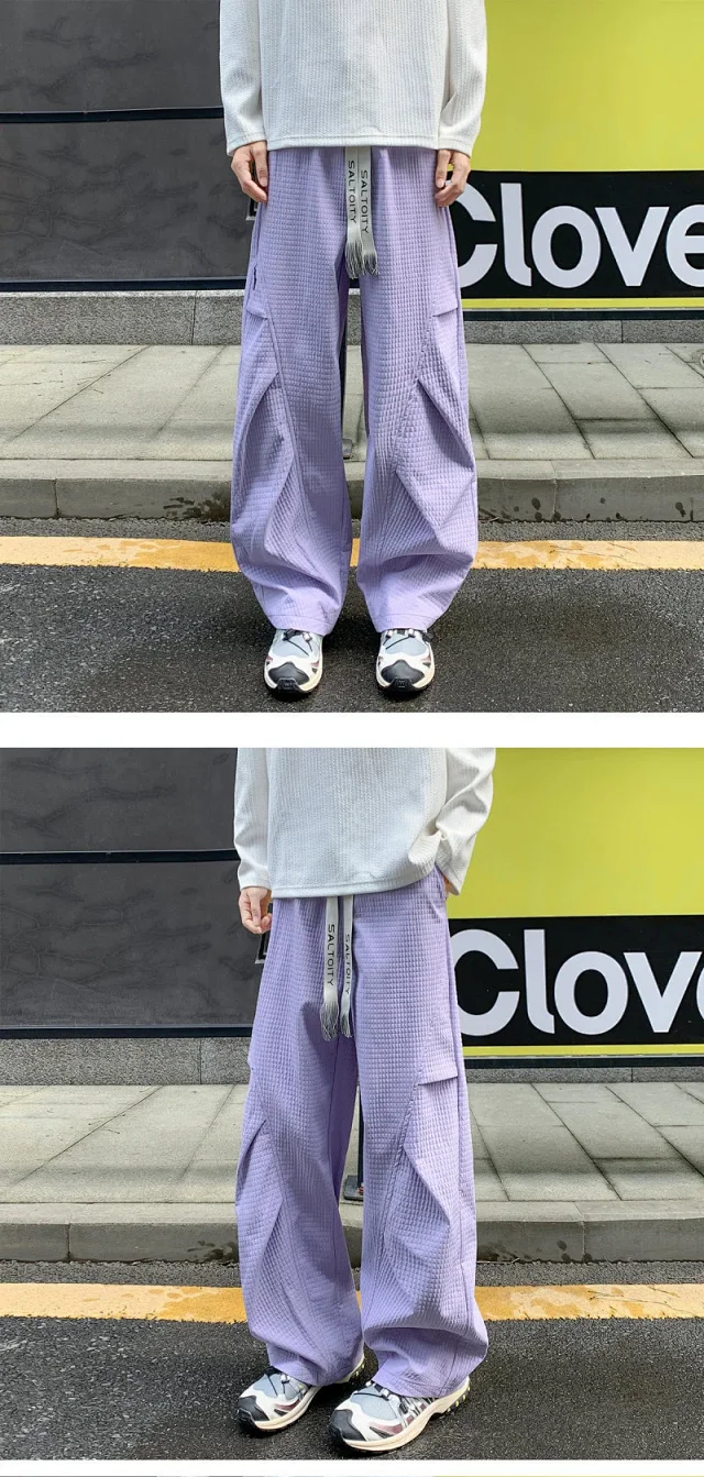 Men's Waterproof Knit Outdoor Pants Detail