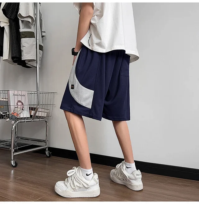 Men's Color-blocking Athletic Shorts Detail