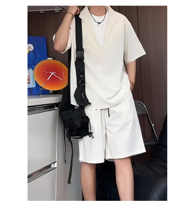 Men's Summer Ice Silk 2-in-1 Set Detail