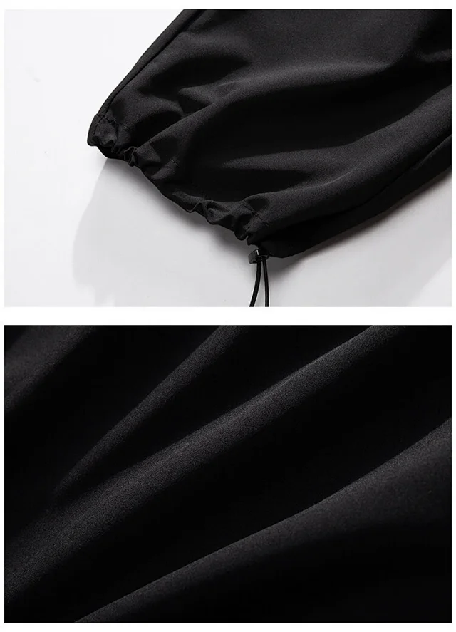 Wine Red Quick - Dry Ice Silk Men's Summer Casual Pants Detail