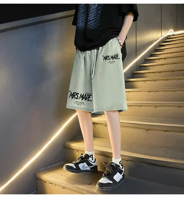 Men's Summer 2025 Oversize Straight Shorts Detail