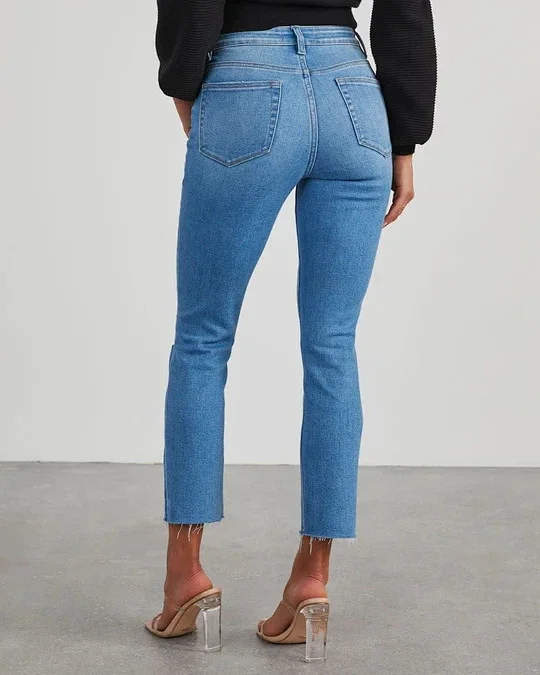 Vintage Slim Stretch Jeans for Women Detail