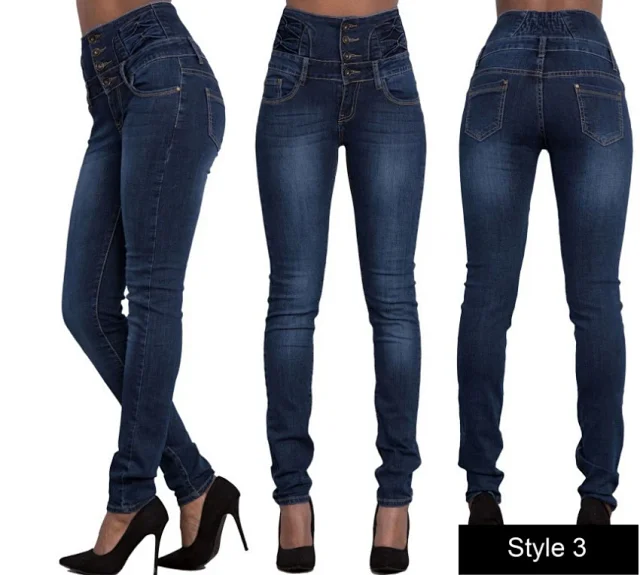 High-waisted Stretch Slimming Jeans (Plus Size) Detail
