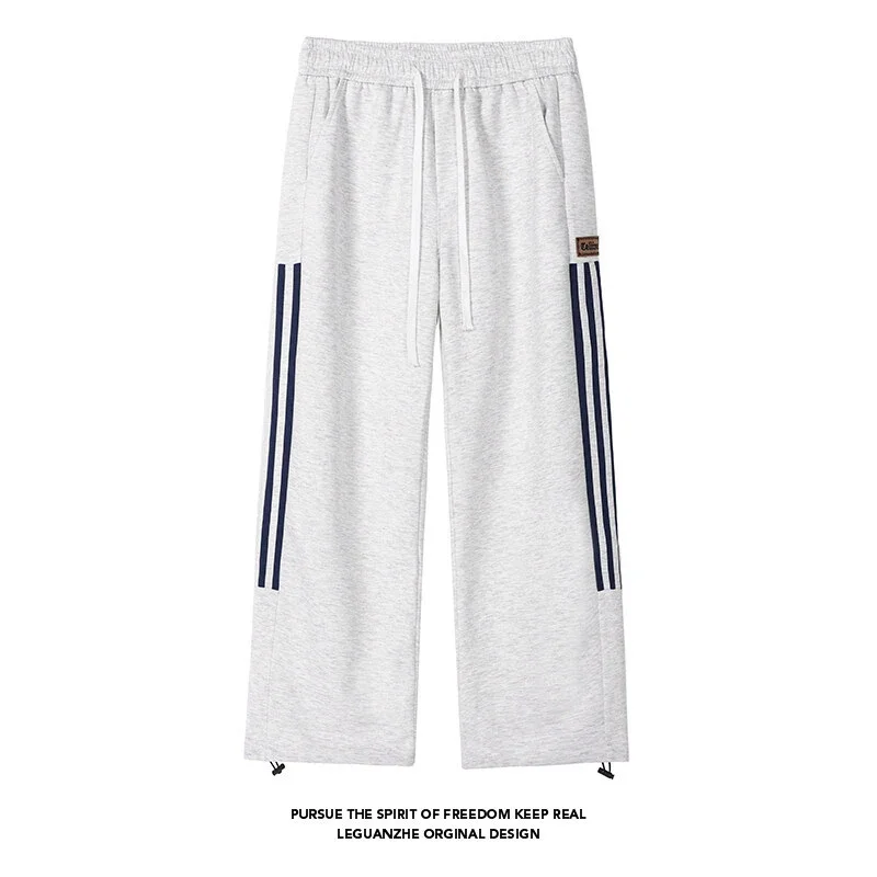 Men's Heavy - Stripe Straight - Leg Trousers