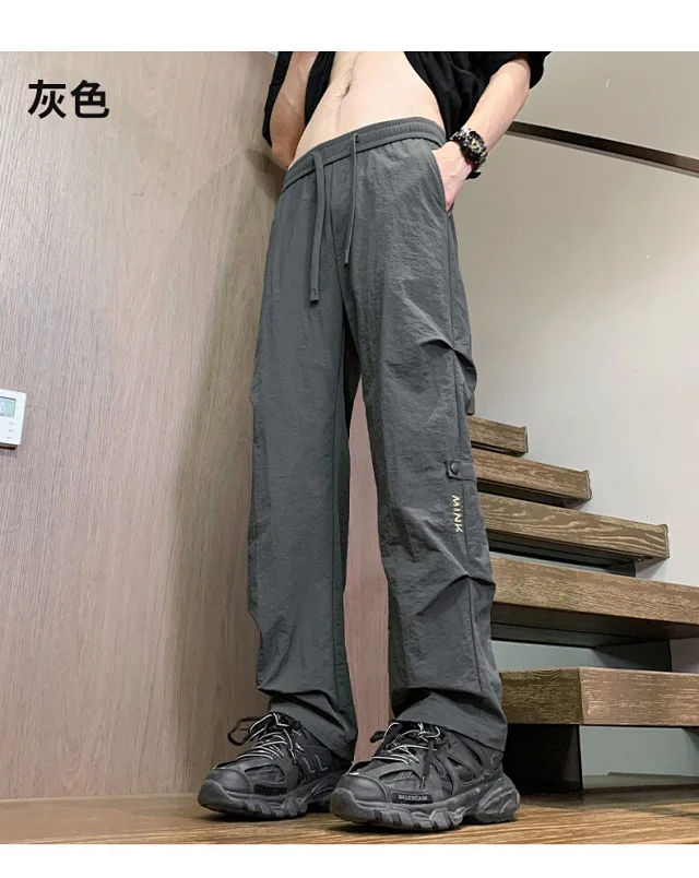 Men's Summer Retro Work Pants Detail