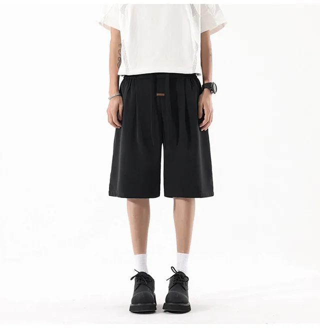 Men's Summer Printed Ice Silk Beach Shorts Detail