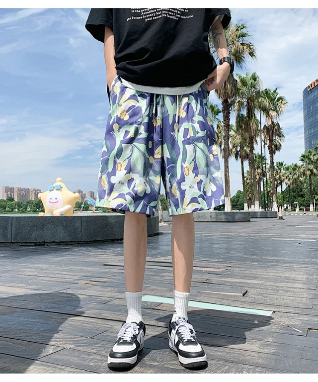 Men's Beach Shorts Swim Trunks Detail