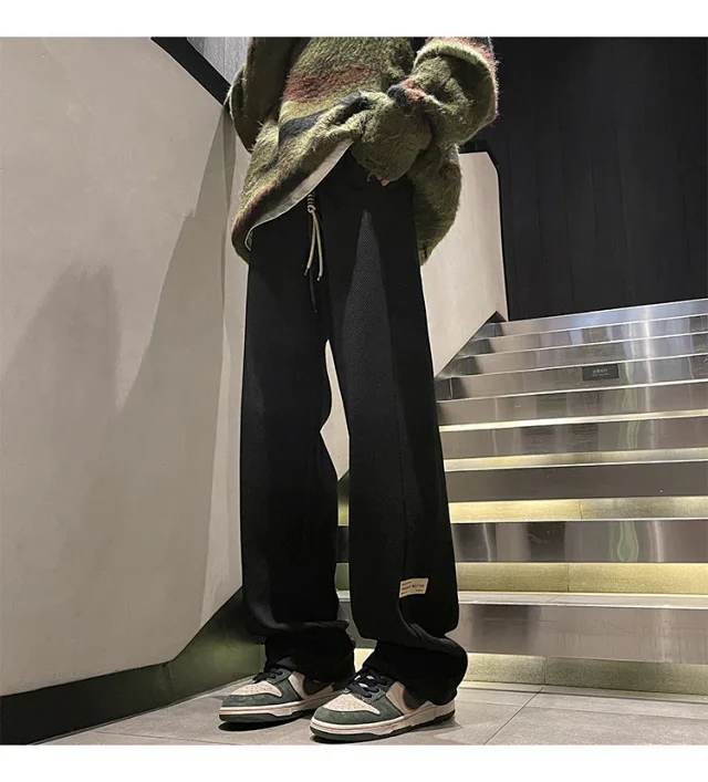 Men's Retro Oversize Wide-Leg Pants Detail