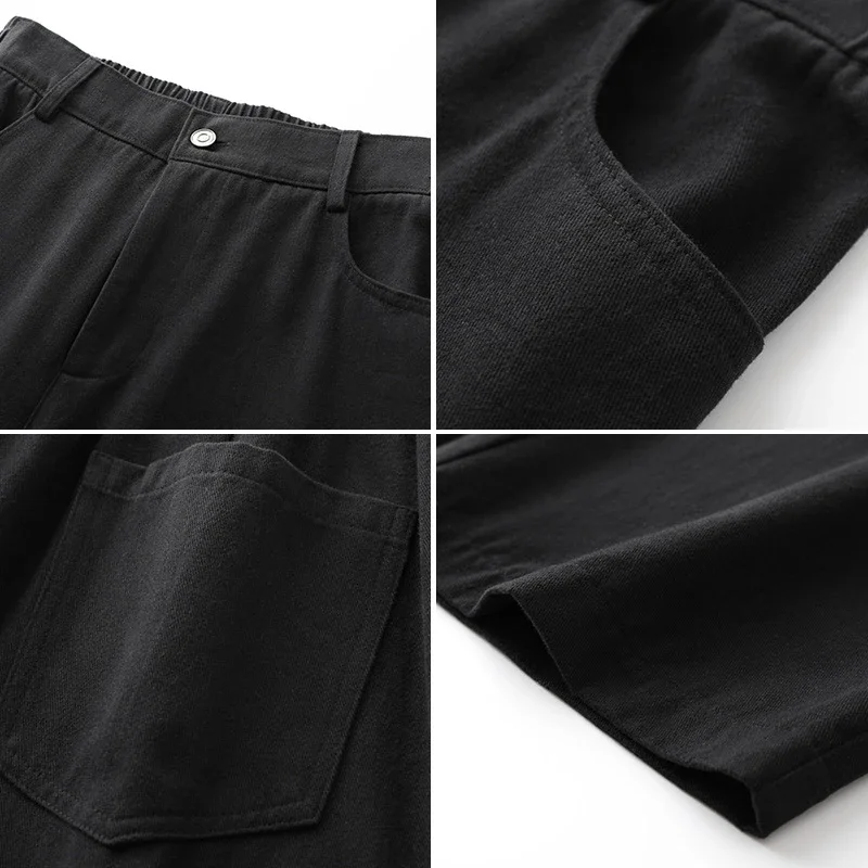 Men's Basic Black Jeans (Spring/Autumn)