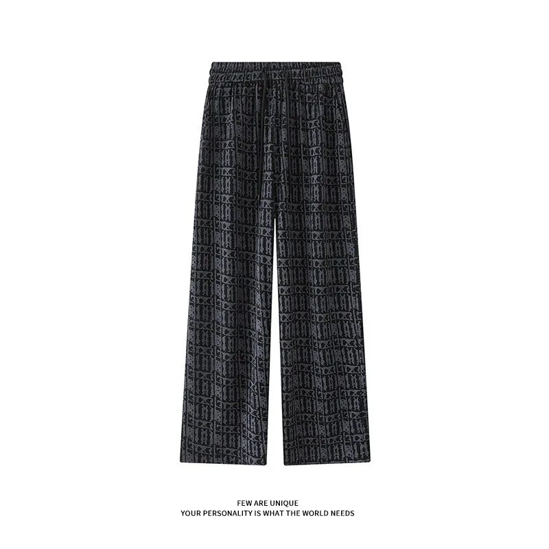 Men's Corduroy Straight Pant with Digital Print