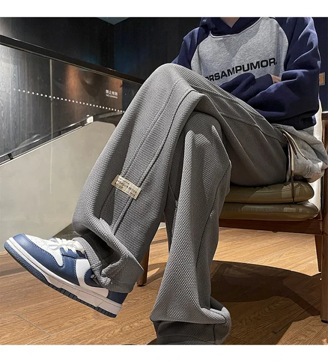 Men's Retro Oversize Wide-Leg Pants Detail